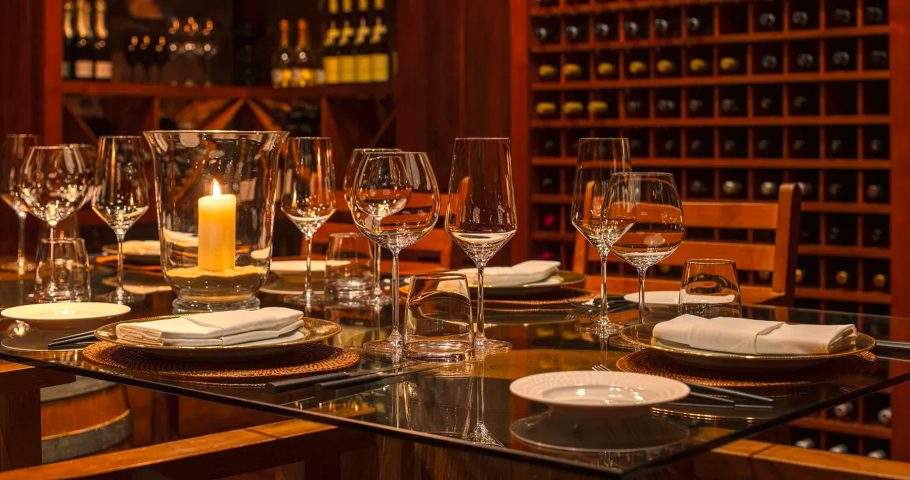 Anantara Maia Seychelles Villas - Anse Louis, Seychelles - Private Wine Cellar Table