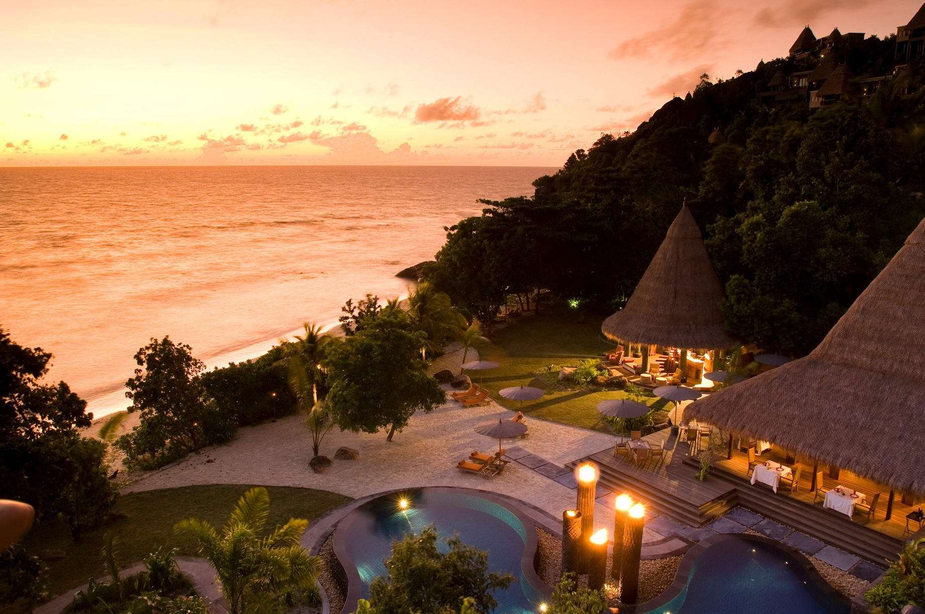 Anantara Maia Seychelles Villas - Anse Louis, Seychelles - Ocean View Sunset