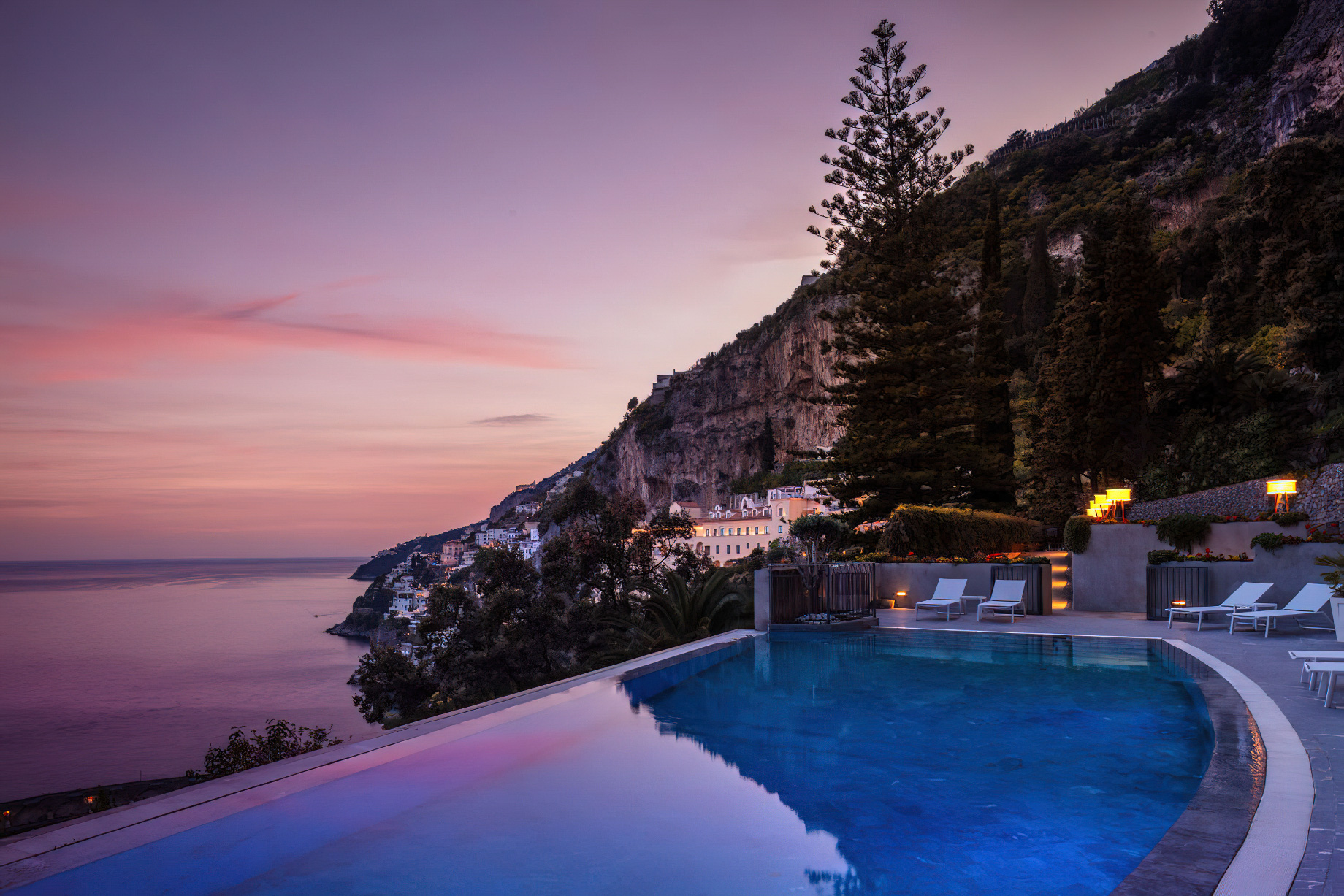 Anantara Convento Di Amalfi Grand Hotel - Italy - Pool Sunset View