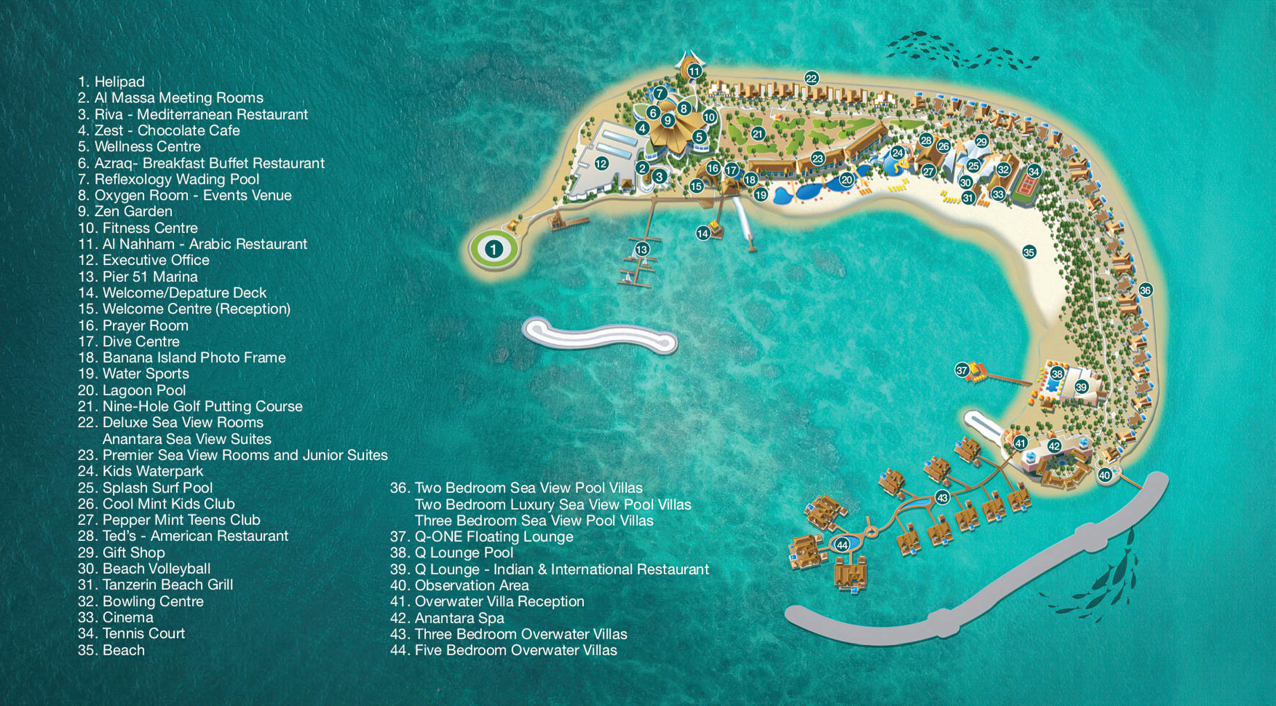 Banana Island Resort Doha by Anantara – Qatar – Map