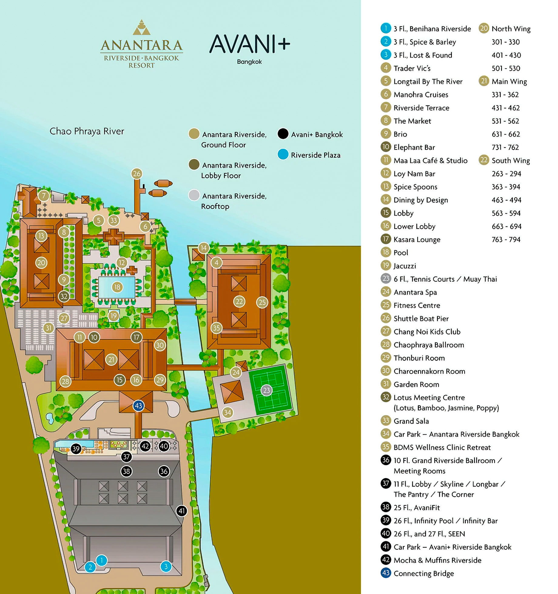 Anantara Riverside Bangkok Resort – Thailand – Map