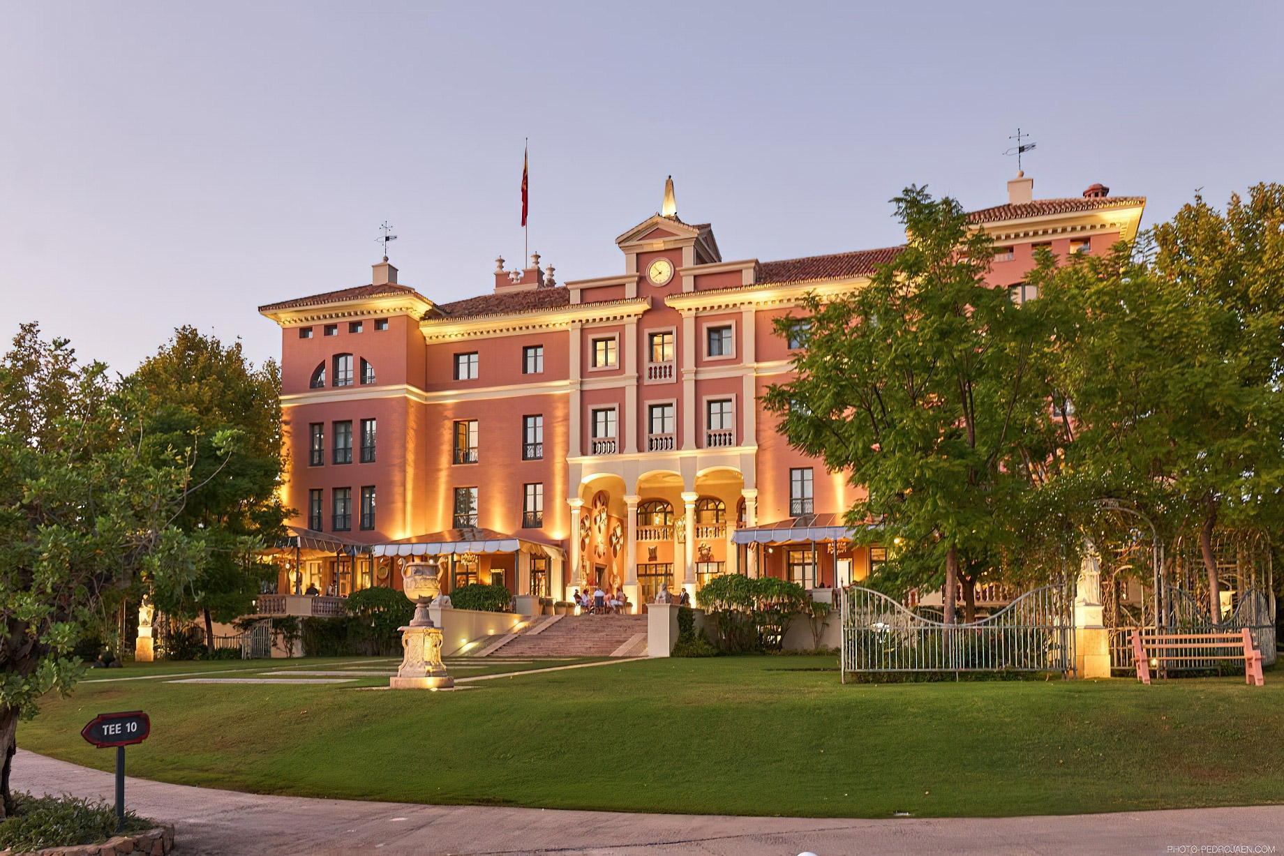 Anantara Villa Padierna Palace Benahavís Marbella Resort – Spain – Exterior Sunset View