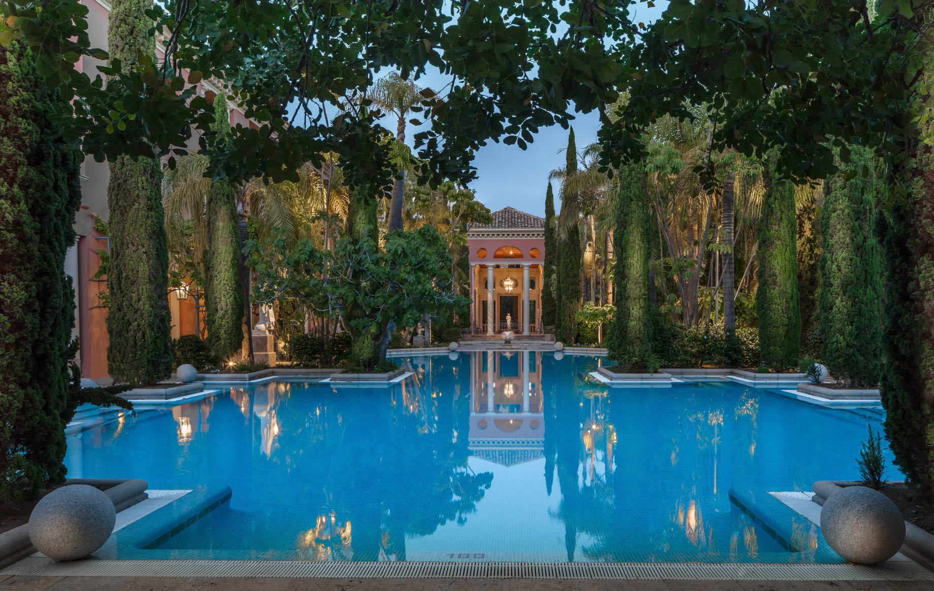 Anantara Villa Padierna Palace Benahavís Marbella Resort – Spain – Exterior Night Pool View