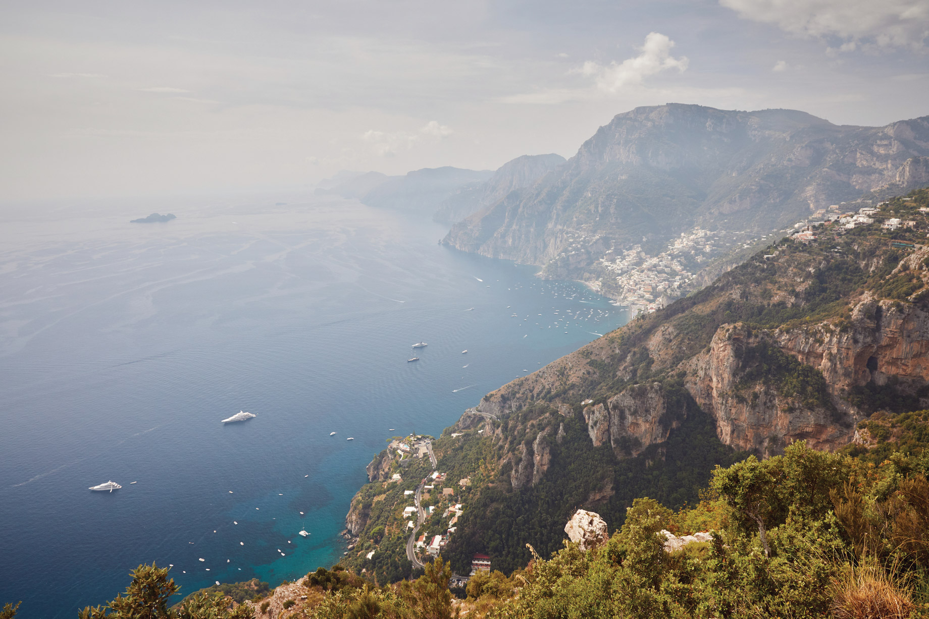 Caruso, A Belmond Hotel, Amalfi Coast – Ravello, Italy – Coastline Aerial View