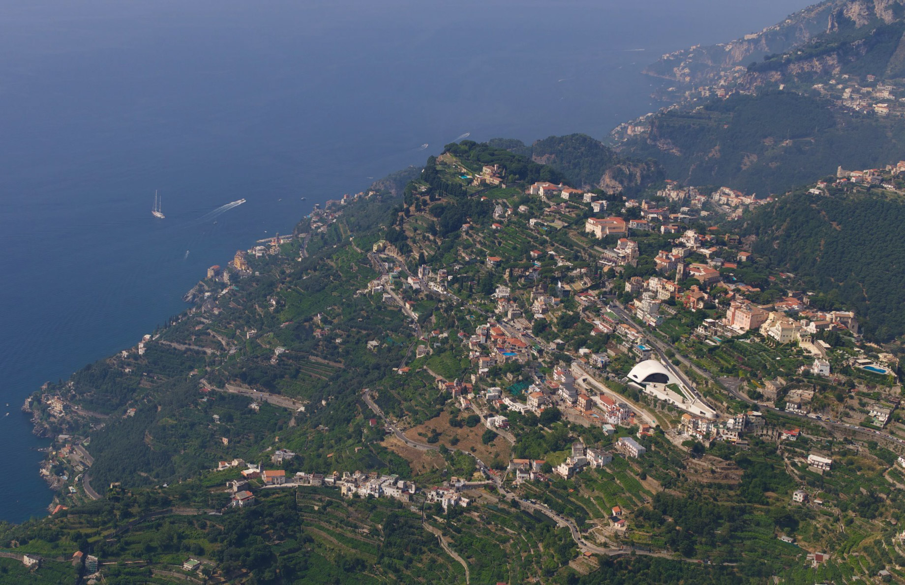 Palazzo Avino Hotel – Amalfi Coast, Ravello, Italy – Aerial View