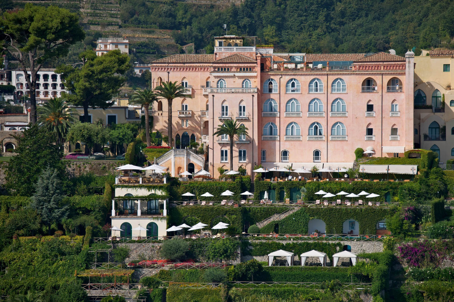 Palazzo Avino Hotel – Amalfi Coast, Ravello, Italy – Aerial View