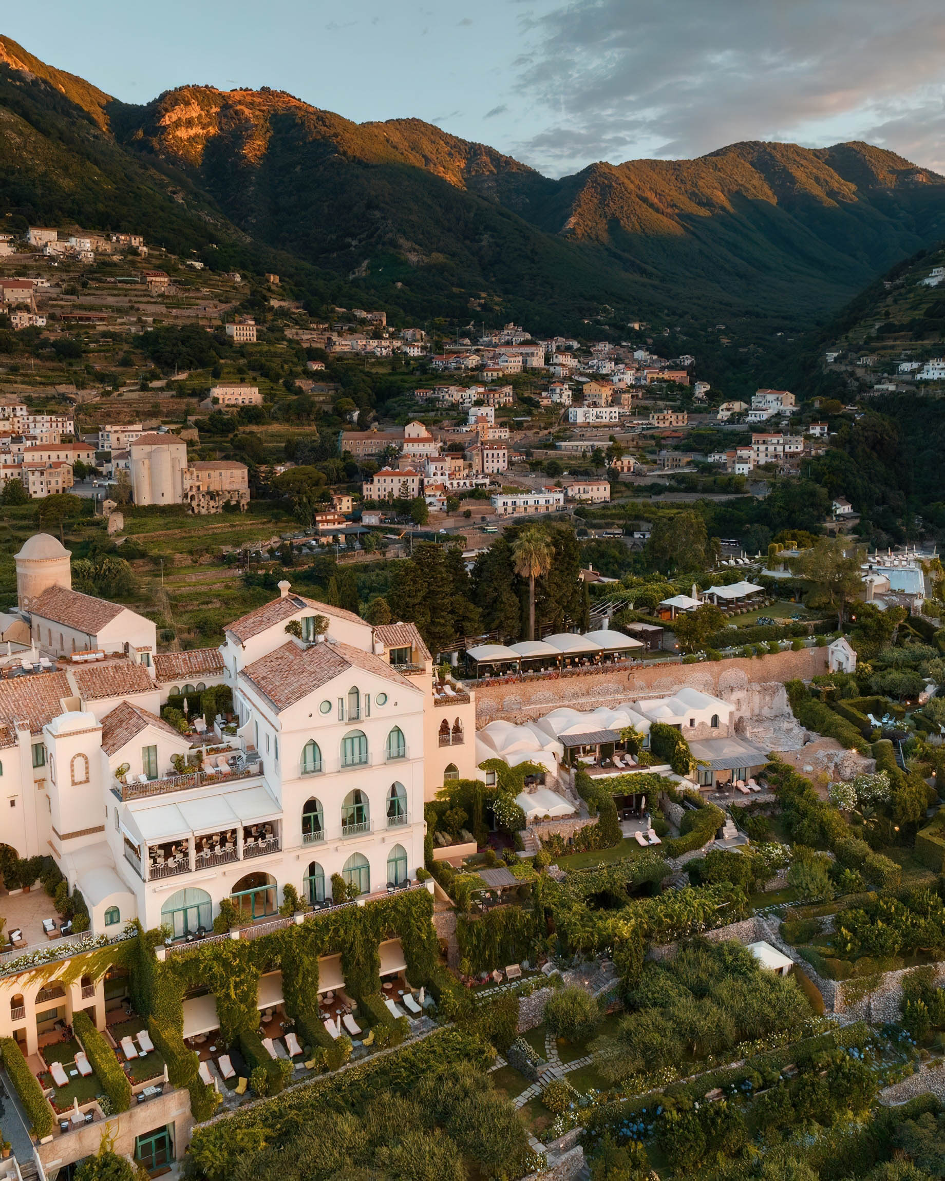 Caruso, A Belmond Hotel, Amalfi Coast – Ravello, Italy – Aerial View
