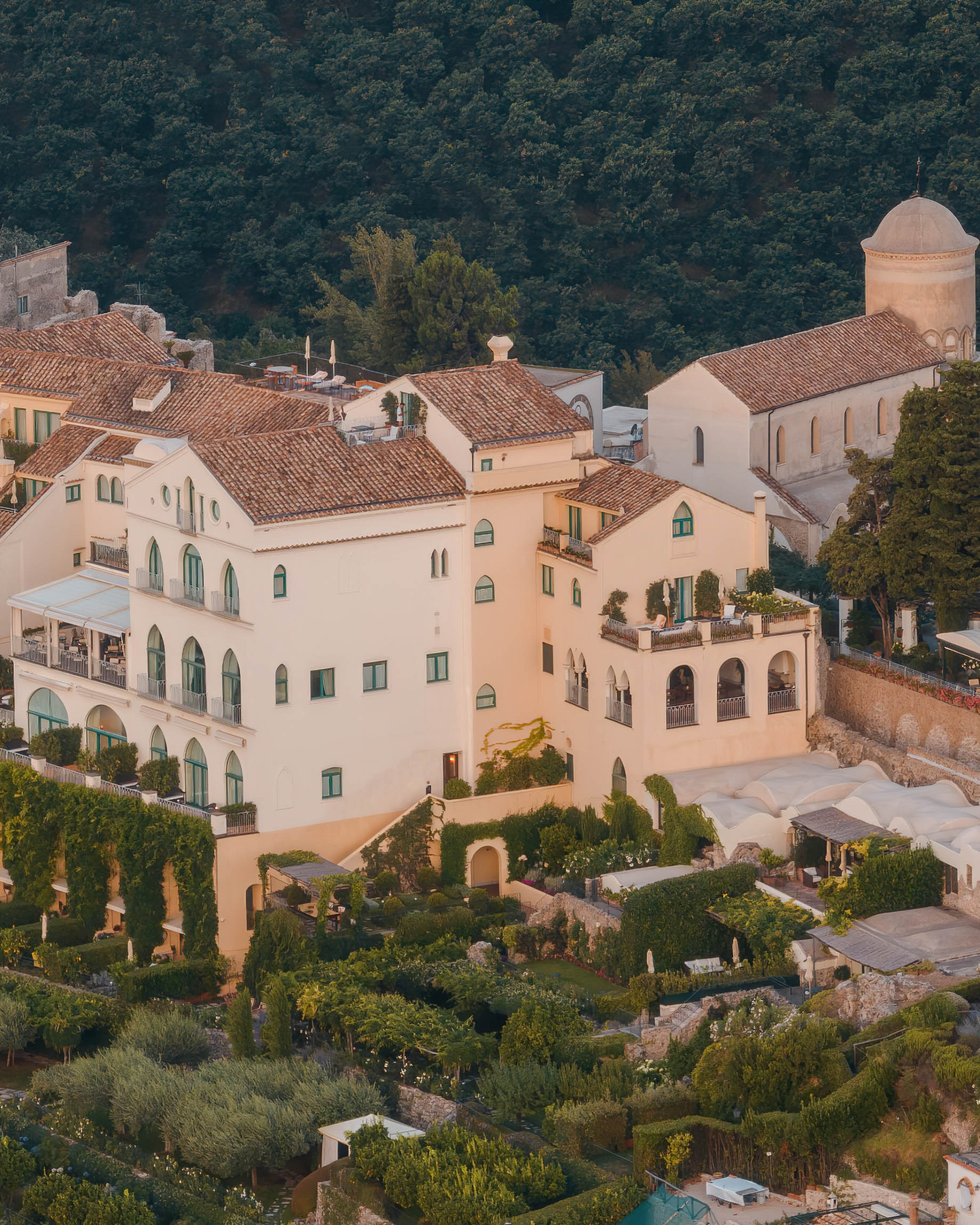 Caruso, A Belmond Hotel, Amalfi Coast – Ravello, Italy – Aerial View
