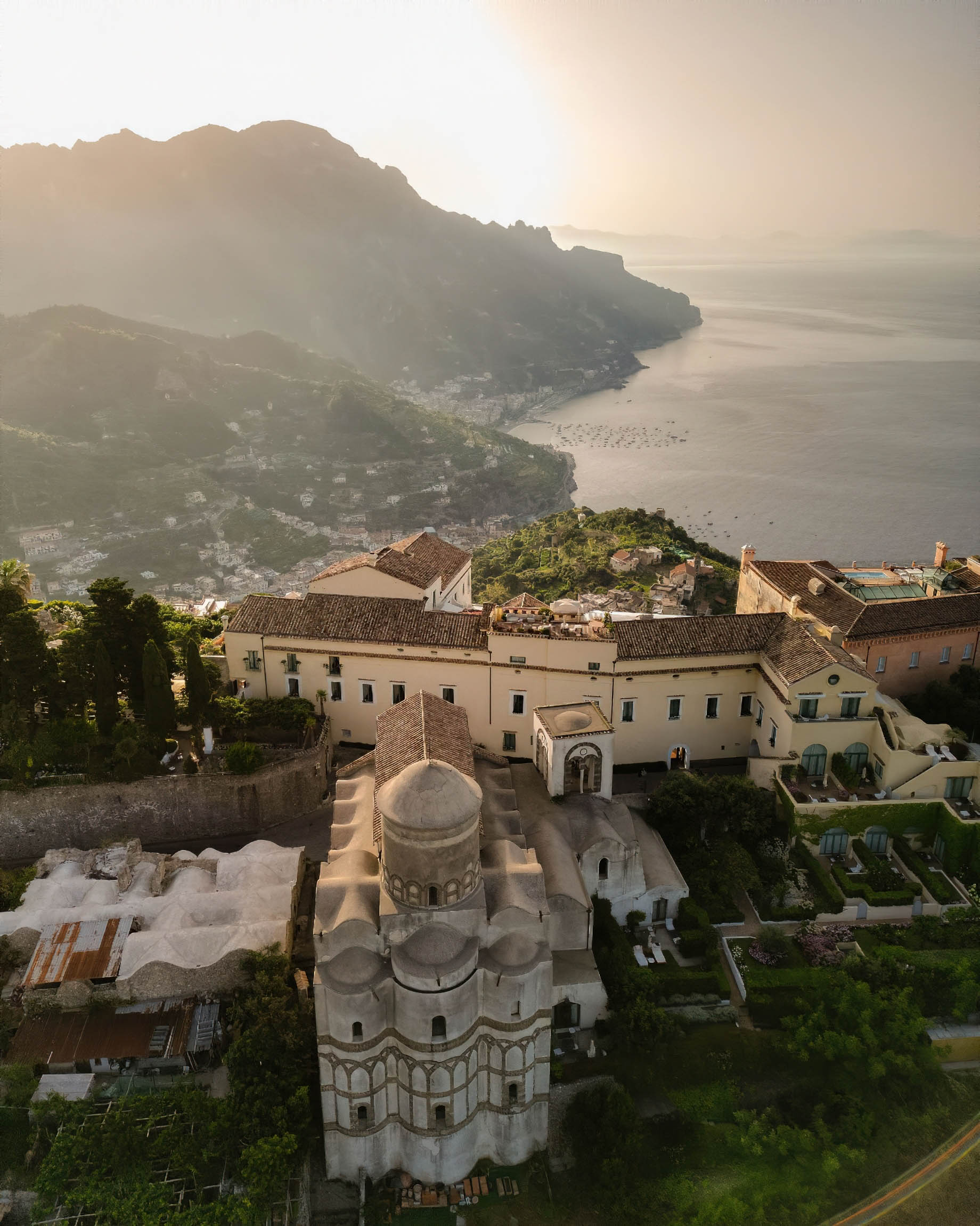 Caruso, A Belmond Hotel, Amalfi Coast - Ravello, Italy - Aerial View