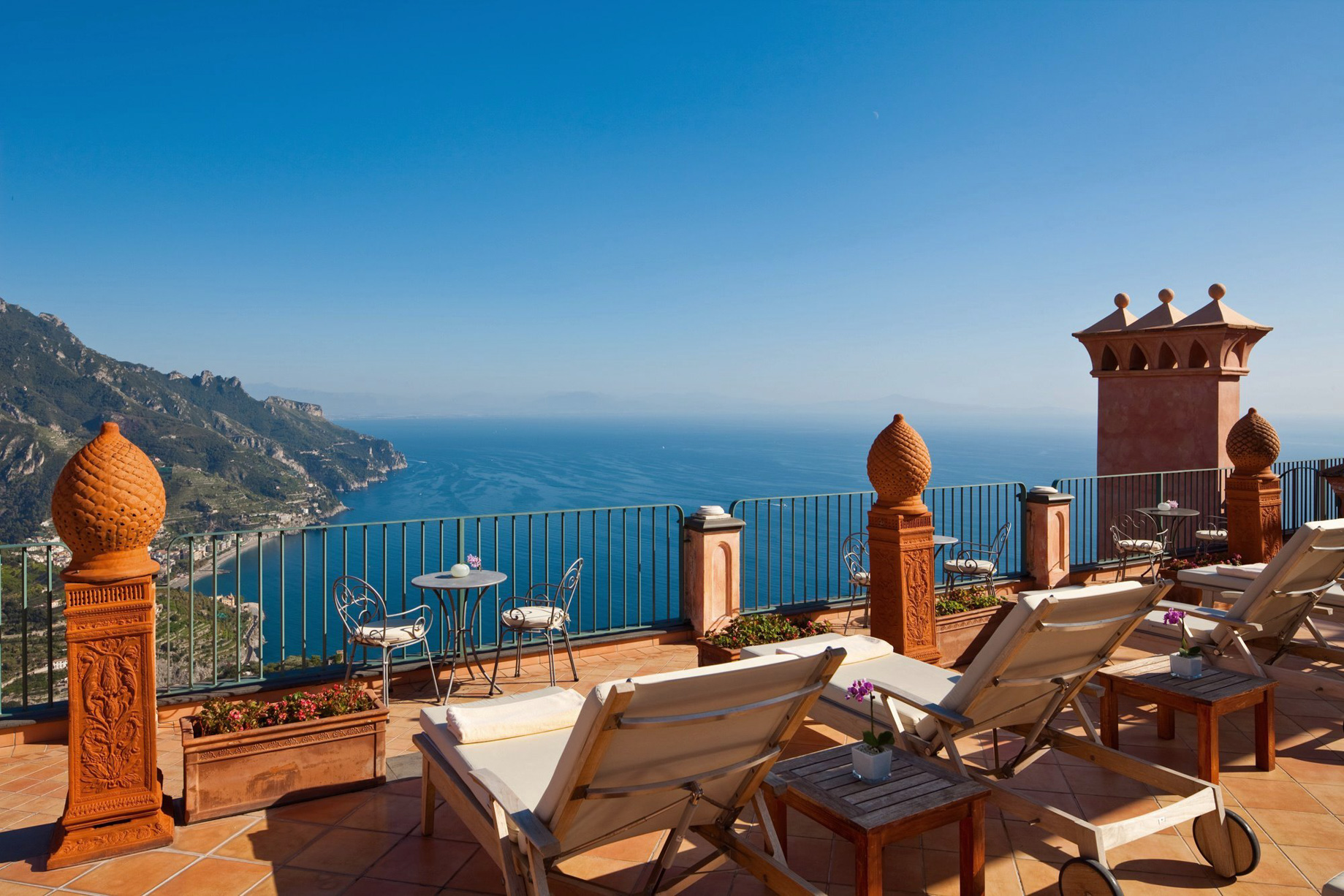 Palazzo Avino Hotel – Amalfi Coast, Ravello, Italy – Terrace Ocean View