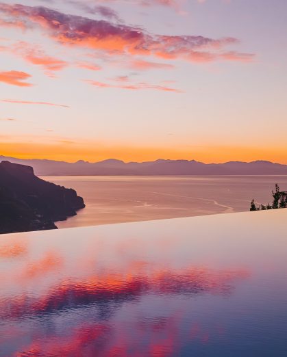 Caruso, A Belmond Hotel, Amalfi Coast - Ravello, Italy - Infinity Pool Sunset View