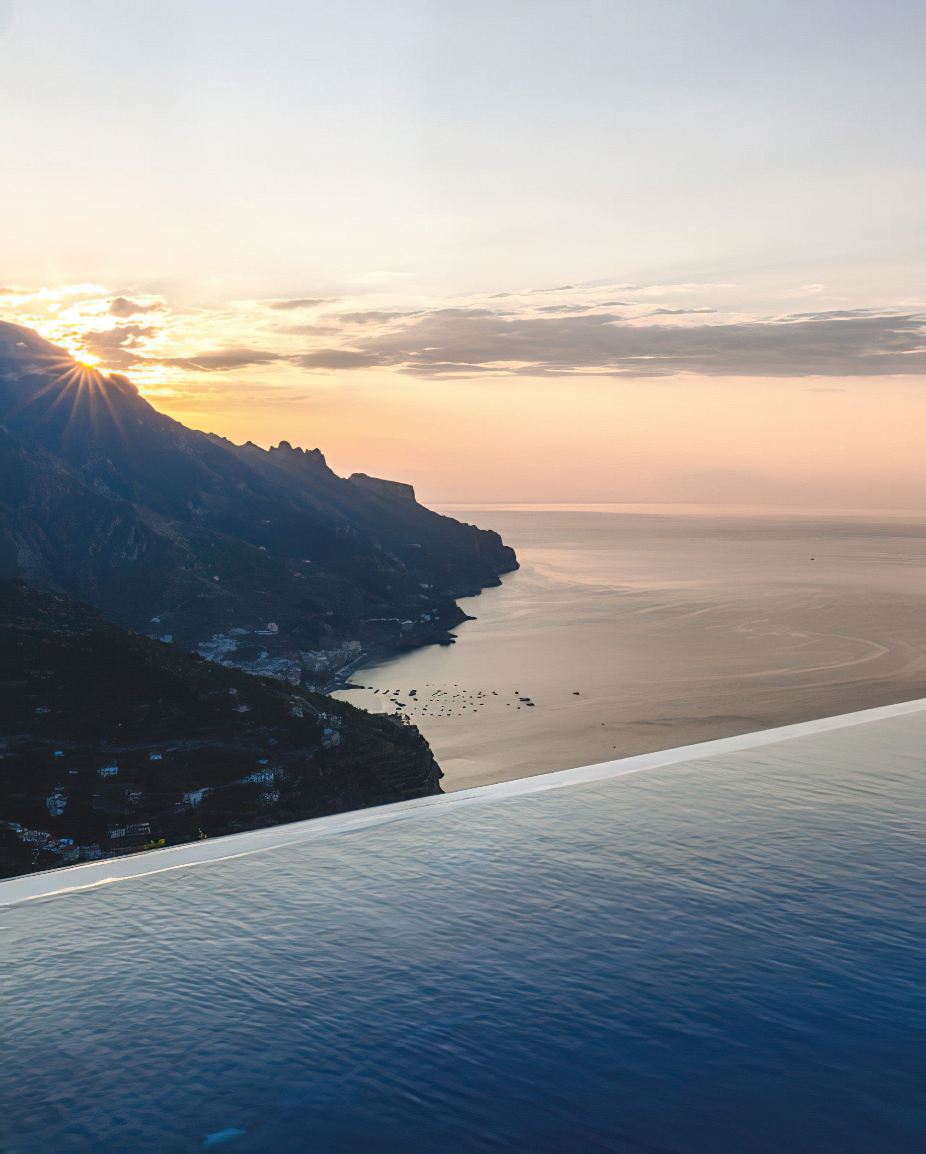 Caruso, A Belmond Hotel, Amalfi Coast - Ravello, Italy - Infinity Pool Sunset View
