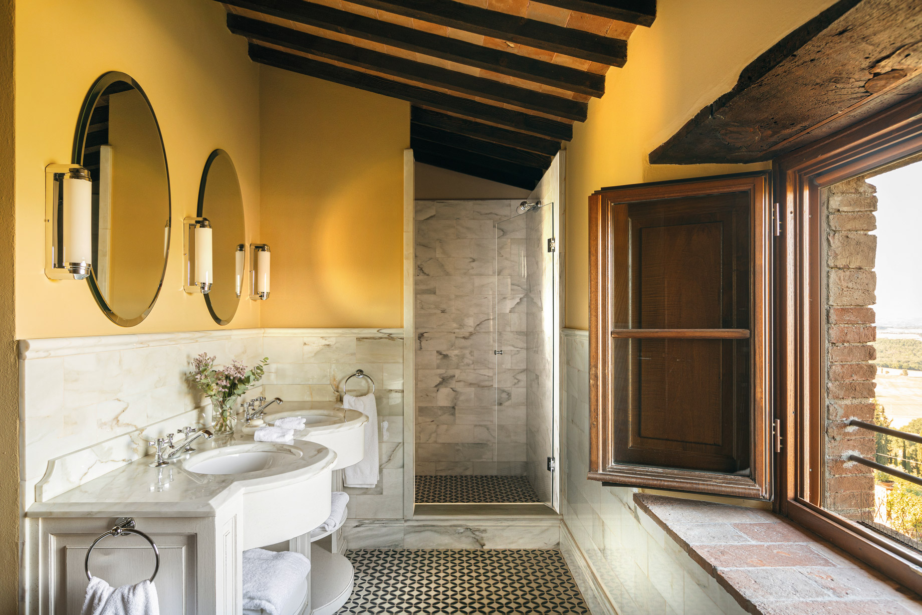 Castello di Casole, A Belmond Hotel, Tuscany – Casole d’Elsa, Italy – Suite Grandiosa Bathroom