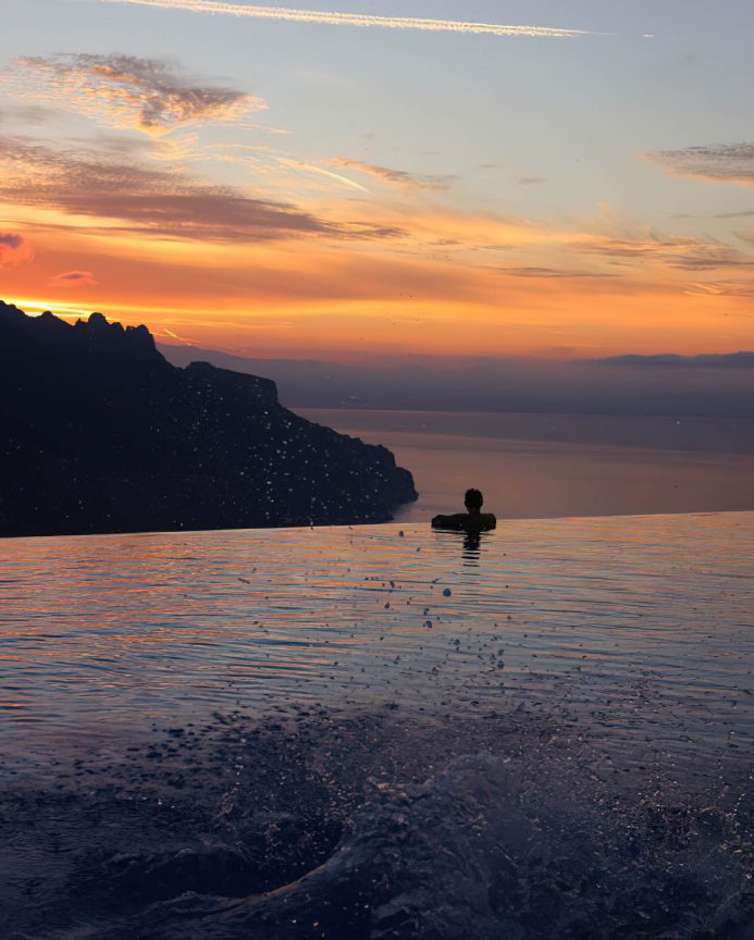 Caruso, A Belmond Hotel, Amalfi Coast - Ravello, Italy - Infinity Pool Sunset View