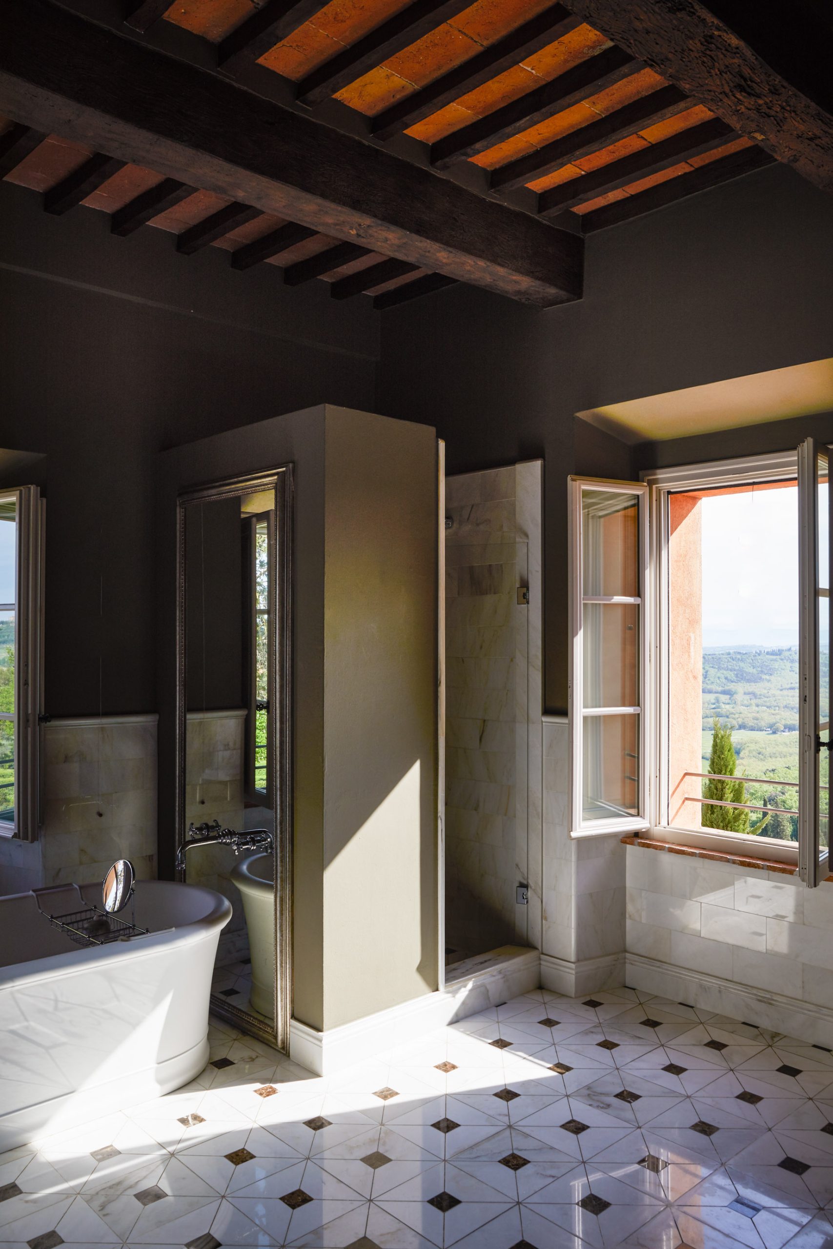 Castello di Casole, A Belmond Hotel, Tuscany – Casole d’Elsa, Italy – Junior Suite Executive Bathroom