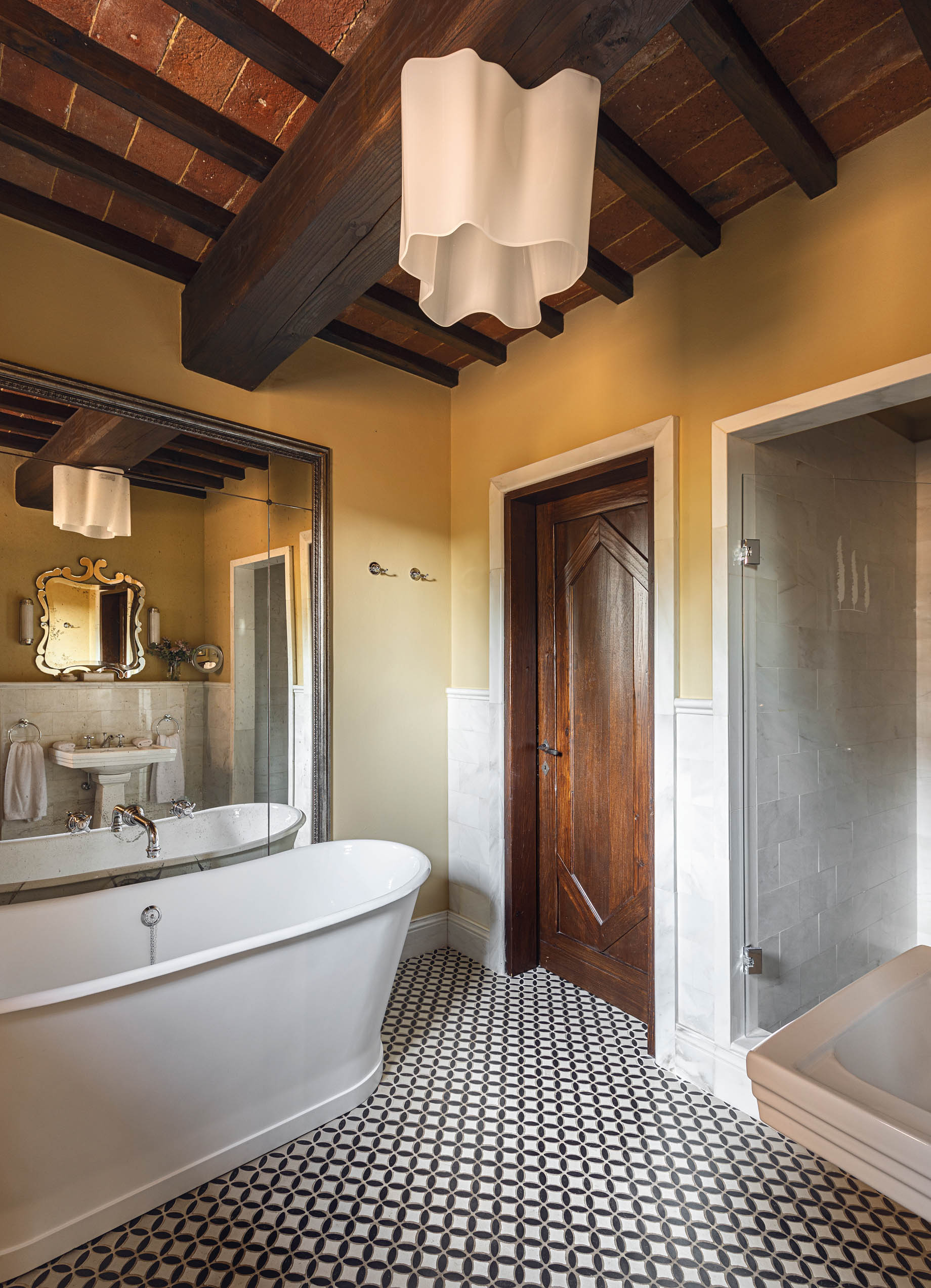 Castello di Casole, A Belmond Hotel, Tuscany - Casole d'Elsa, Italy - Junior Suite Deluxe Bathroom