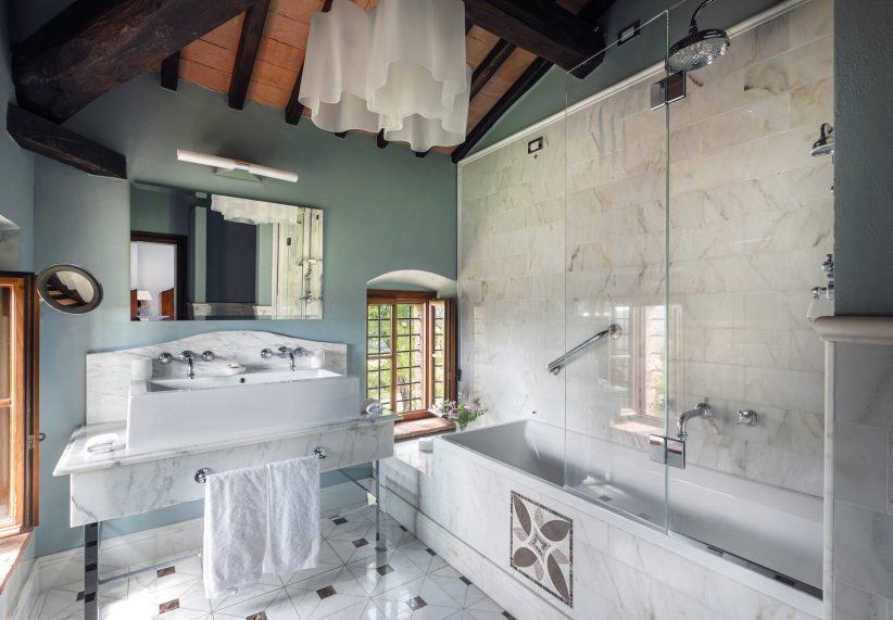 Castello di Casole, A Belmond Hotel, Tuscany - Casole d'Elsa, Italy - Junior Suite Deluxe Bathroom