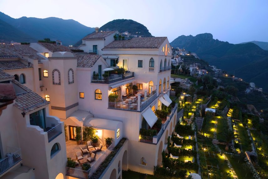 Caruso, A Belmond Hotel, Amalfi Coast - Ravello, Italy - Hotel Exterior View Night