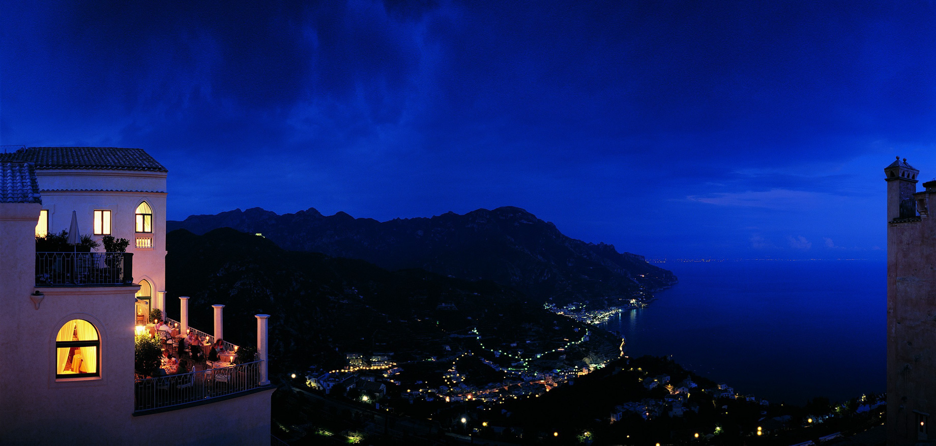 Caruso, A Belmond Hotel, Amalfi Coast - Ravello, Italy - Hotel Night View