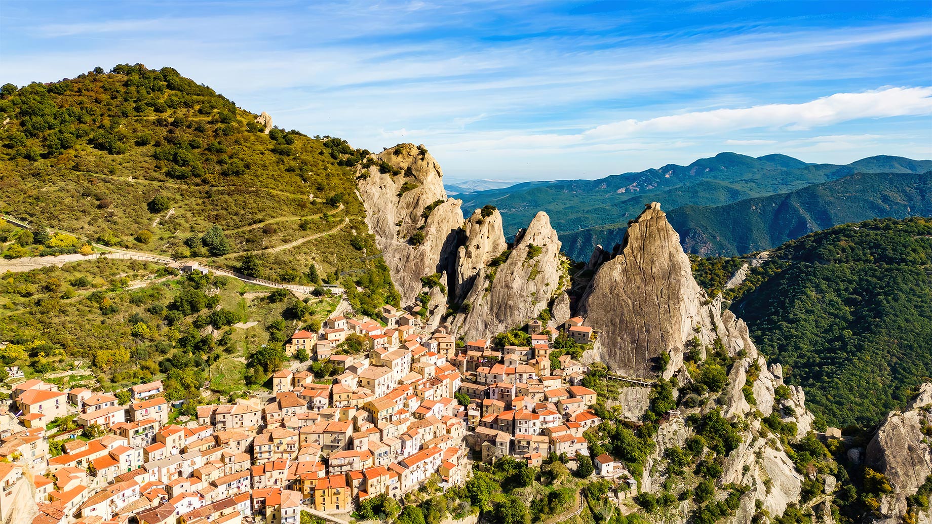 Centuripe, Sicily, A Mountain Town In Italy