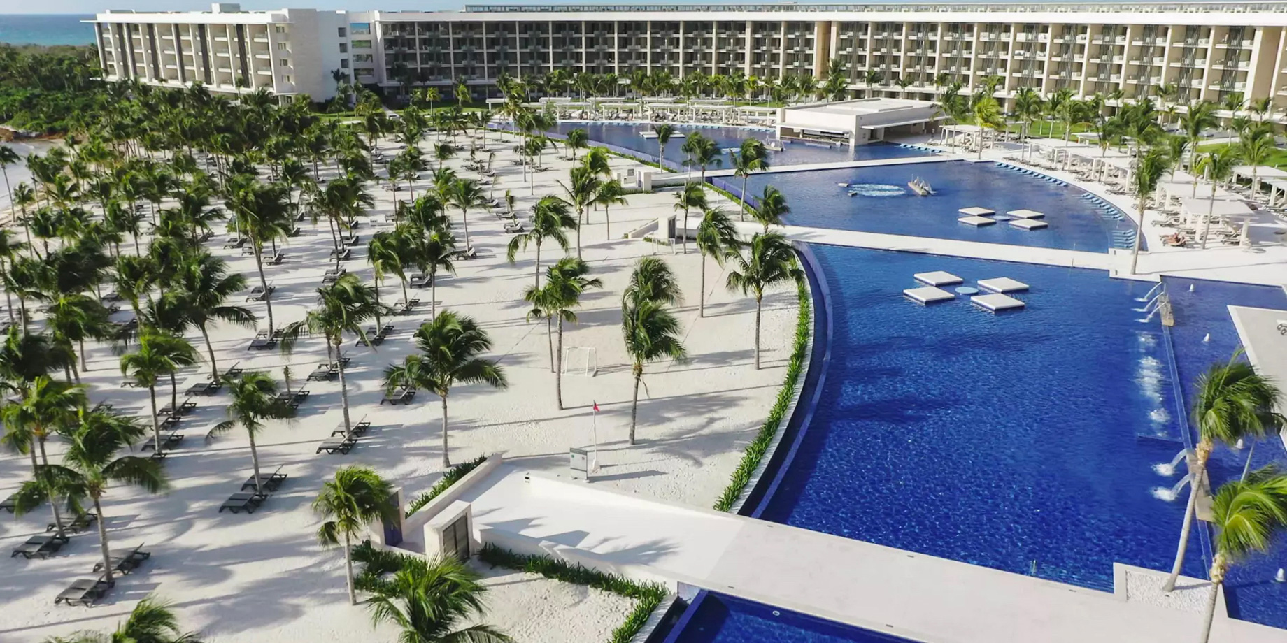 Barceló Maya Riviera Adults Only Resort – Xpu-Ha, Mexico – Pool Aerial View