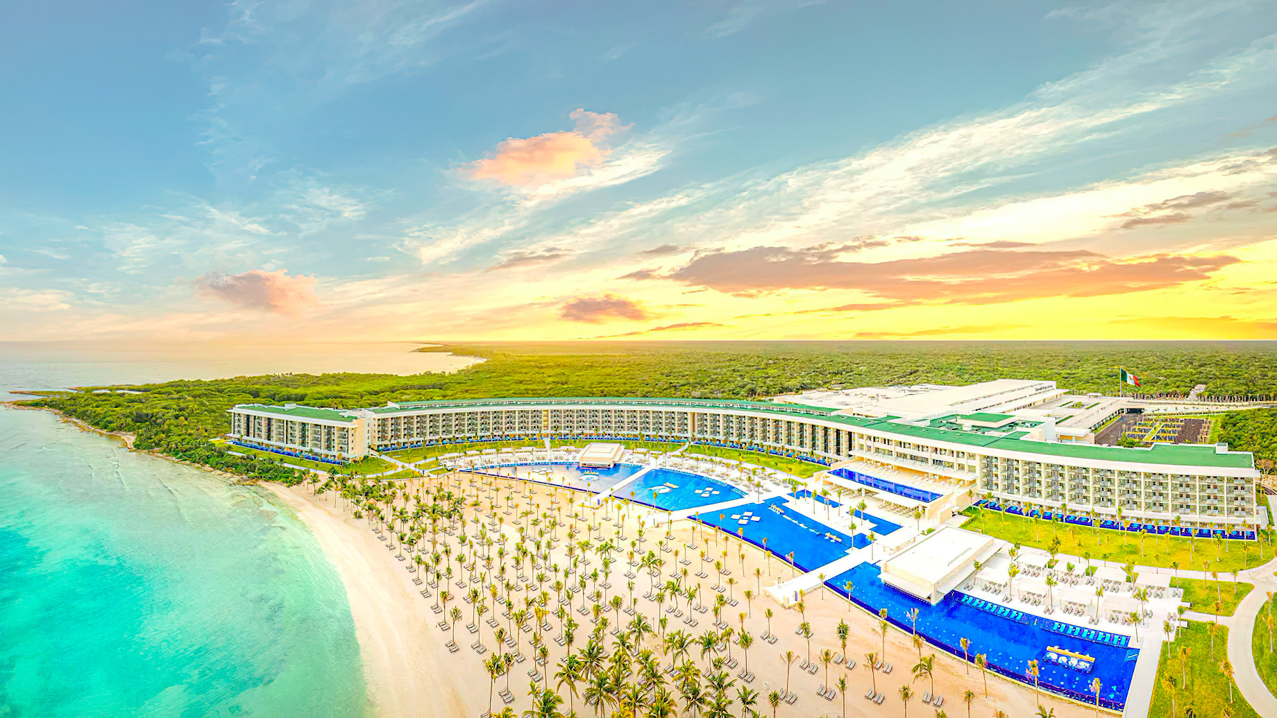 Barceló Maya Riviera Adults Only Resort – Xpu-Ha, Mexico – Aerial Render