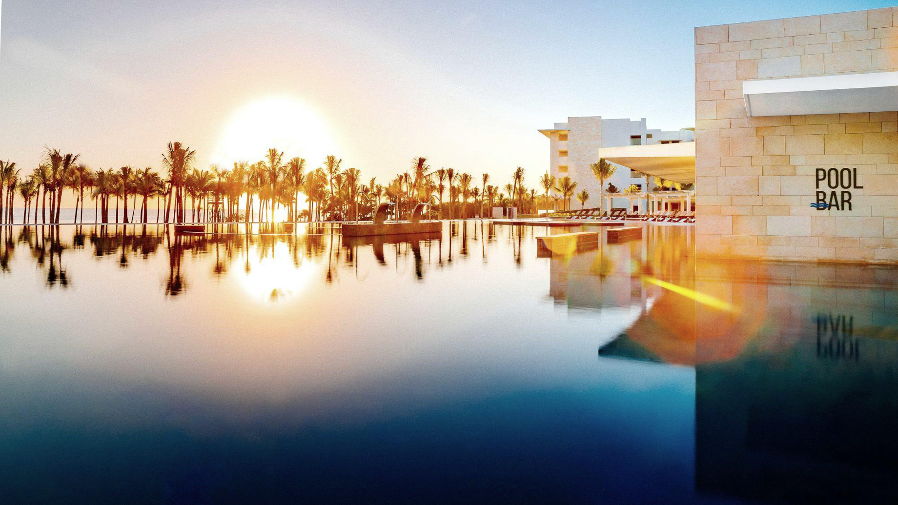 Barceló Maya Riviera Adults Only Resort – Xpu-Ha, Mexico – Pool Bar Sunset