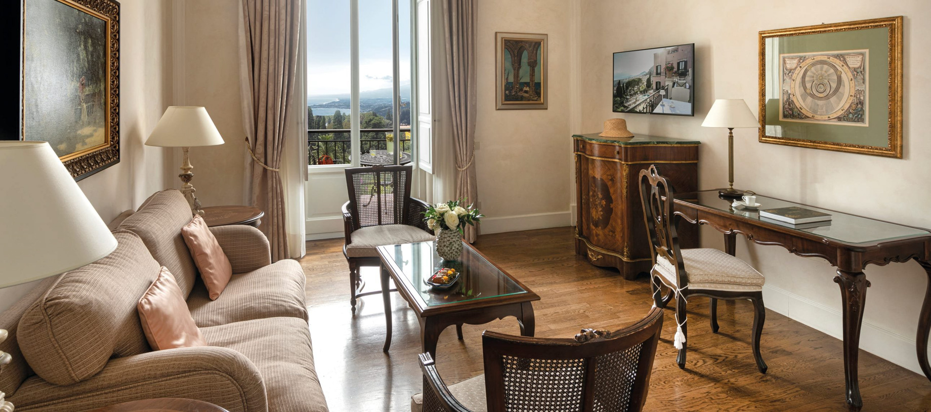 144 – Grand Hotel Timeo, A Belmond Hotel – Taormina, Italy – Deluxe Sea View Suite