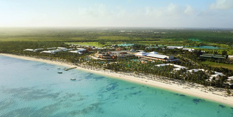 Barceló Bávaro Palace Hotel Grand Resort - Punta Cana, Dominican Republic - Resort Beach Aerial View