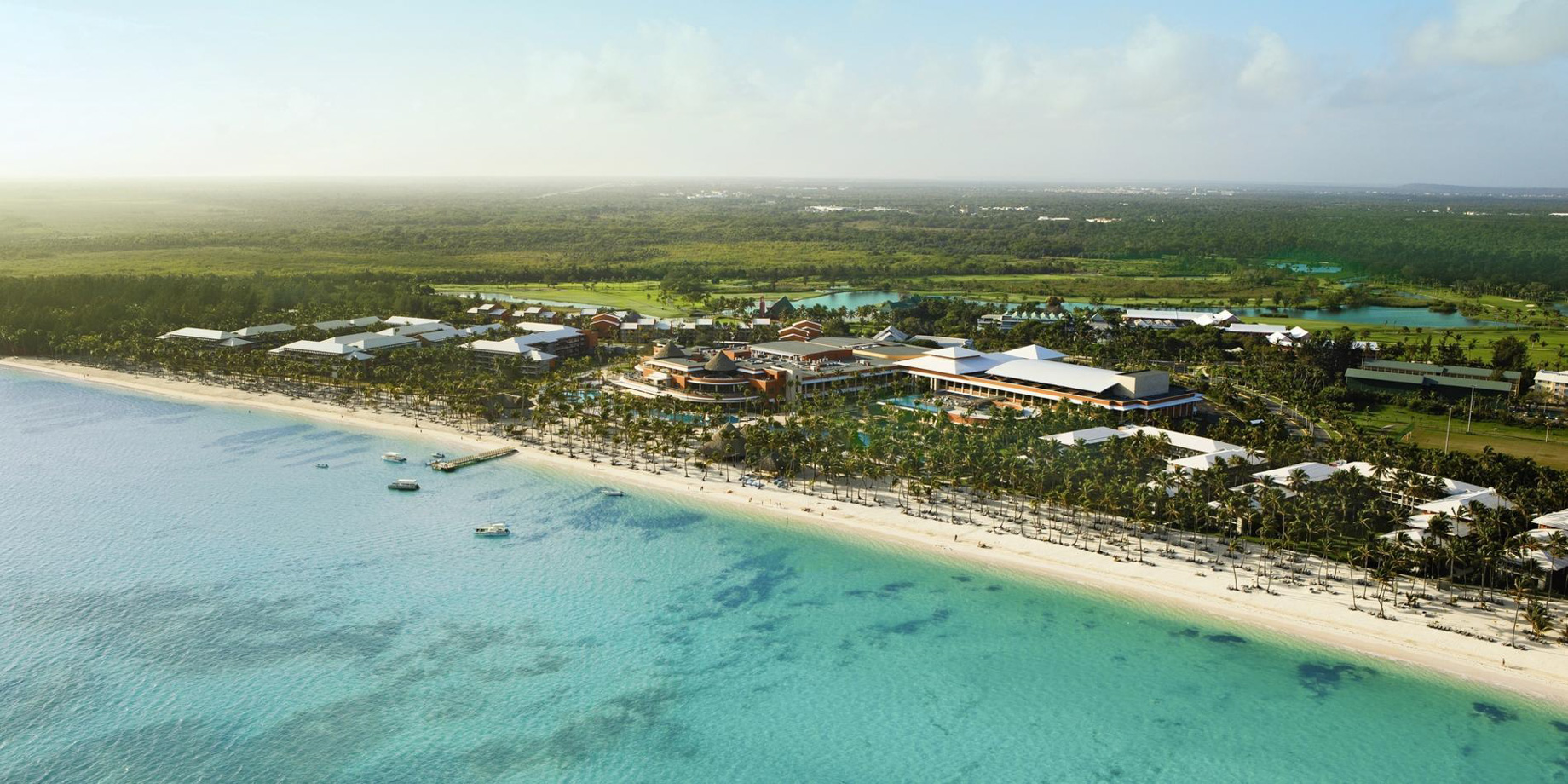 Barceló Bávaro Palace Hotel Grand Resort – Punta Cana, Dominican Republic – Resort Beach Aerial View