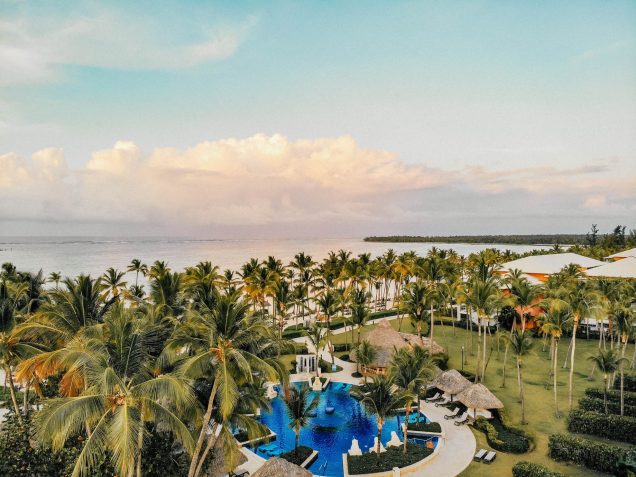 Barceló Bávaro Palace Hotel Grand Resort - Punta Cana, Dominican Republic - Resort Pool Aerial View