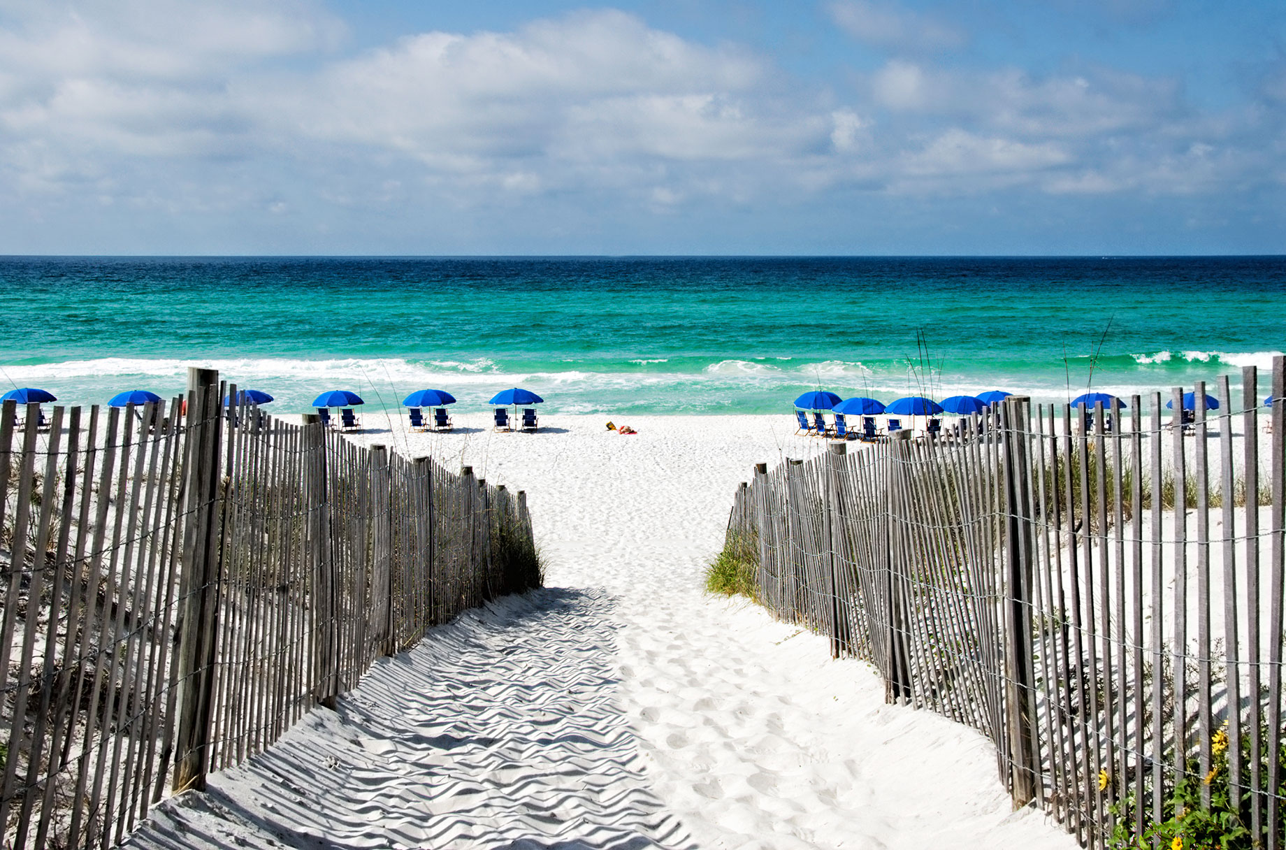 Seaside, Florida in Walton County along the Emerald Coast