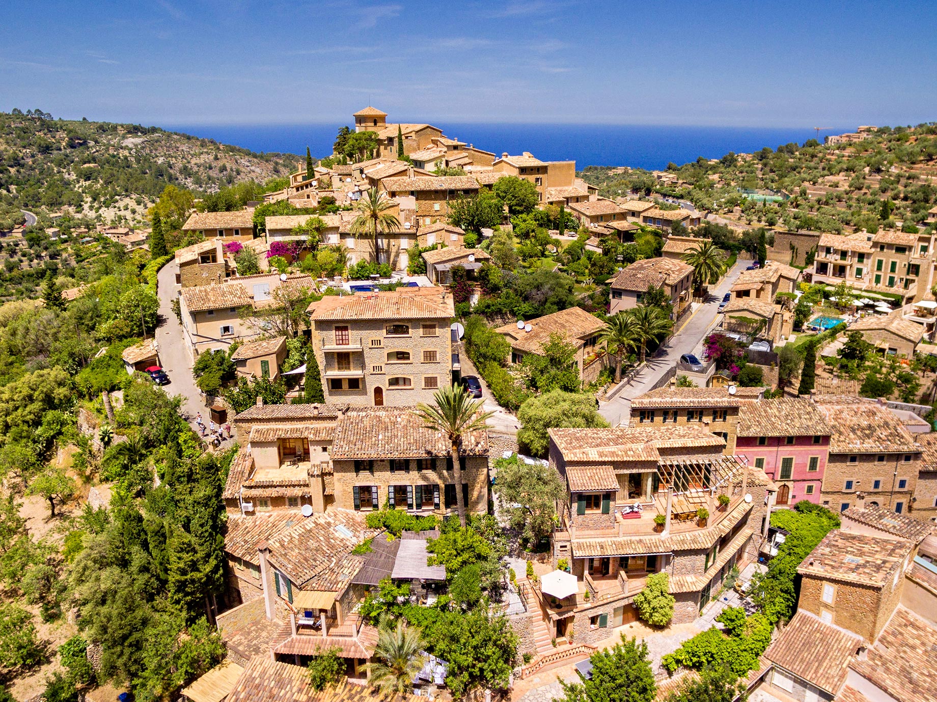 Old Town of Deià, Mallorca, Balearic Islands, Spain