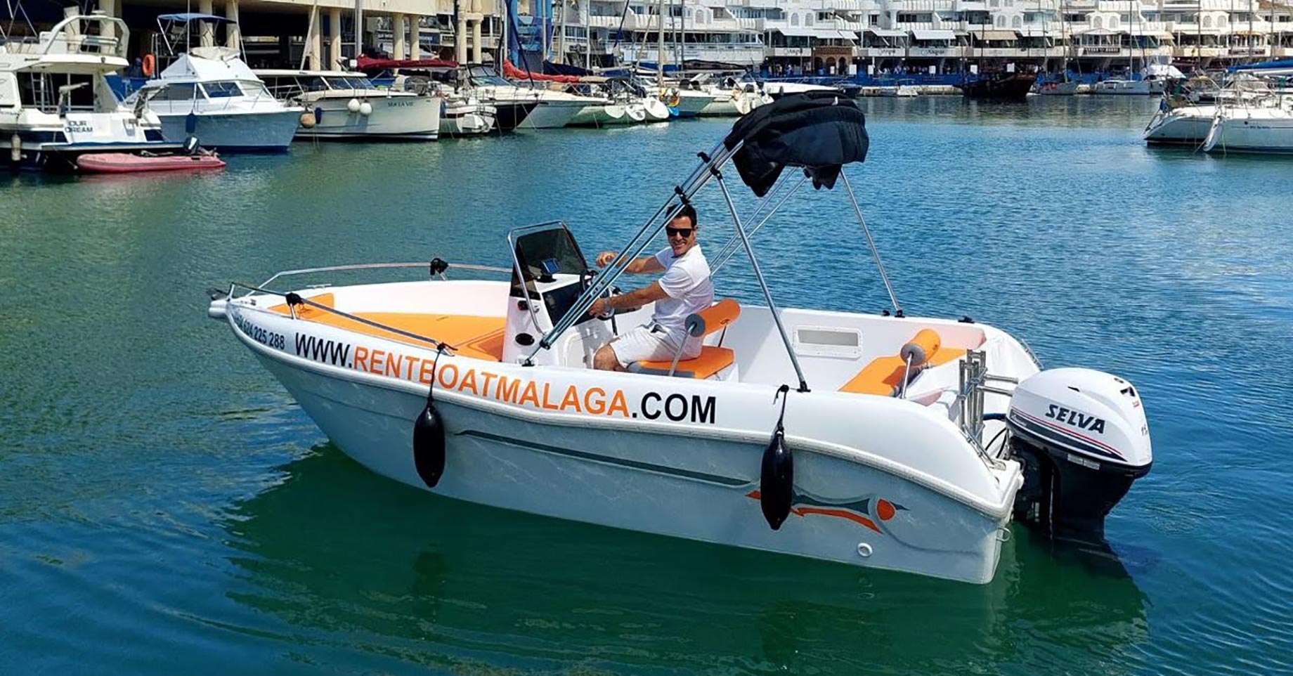 Rent Boat Malaga in Menorca, Balearic Islands, Spain