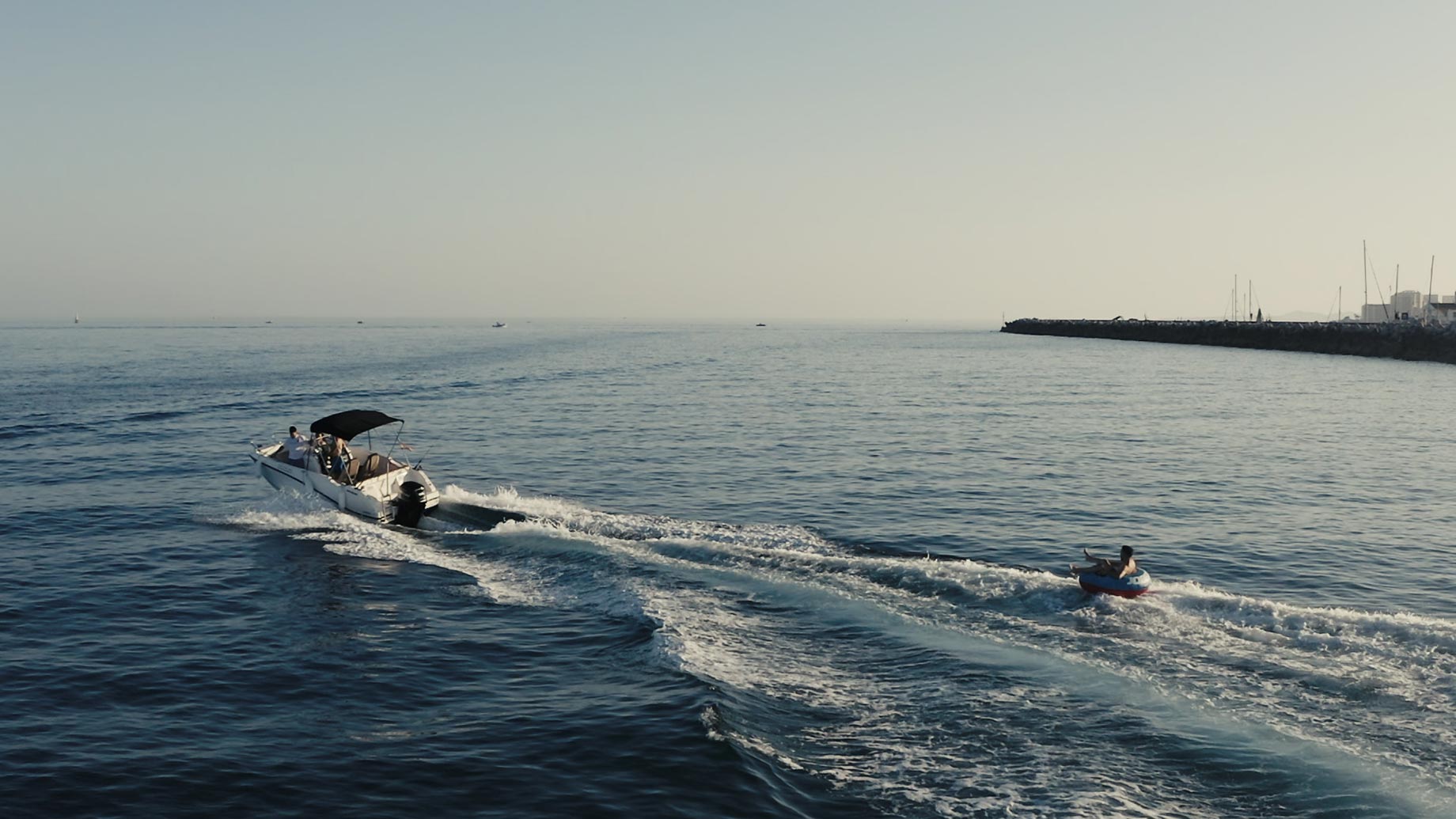 Tubing on the Mediterranean from Menorca, Balearic Islands, Spain