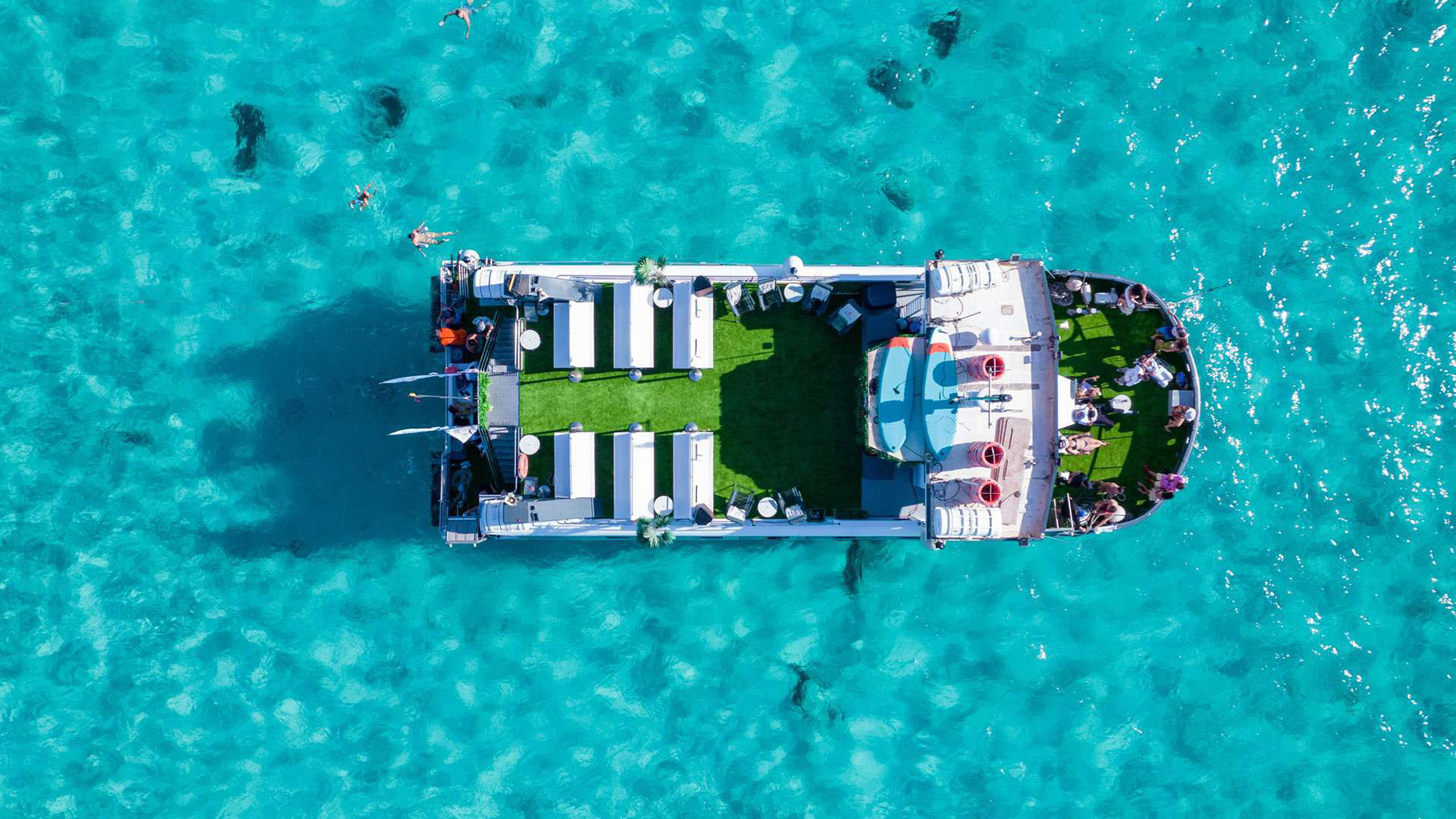 Ibiza Party Boat in the Mediterranean Sea