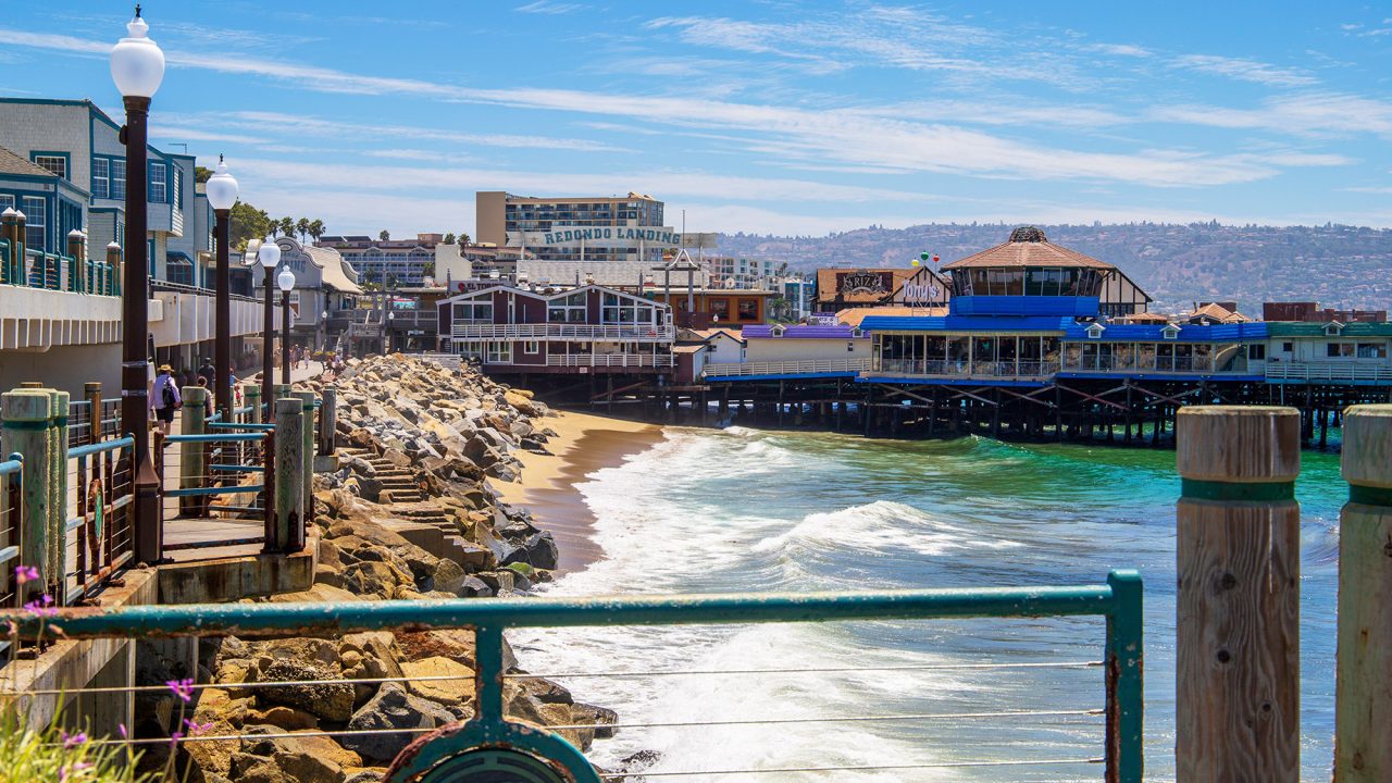 Redondo Beach Pier and Boardwalk in California, USA