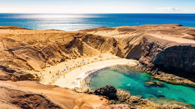 Playas de Papagayo Beach, Lanzarote, Canary Islands, Spain