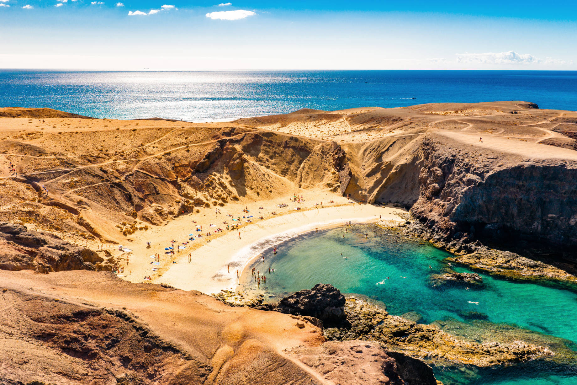 Playas de Papagayo Beach, Lanzarote, Canary Islands, Spain